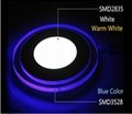 Round led panel light double color three fuction 3 years warranty 3