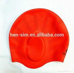 durable swimming headwear silicone diving cap