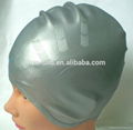 durable swimming headwear silicone diving cap 2