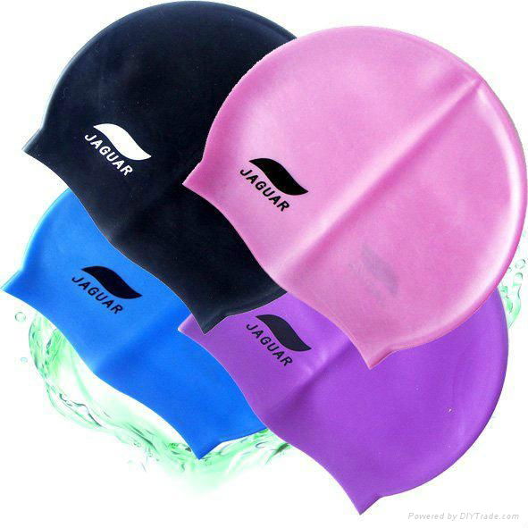 耐用硅胶潜水游泳帽 3