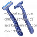 Twin blade plastic handle disposable