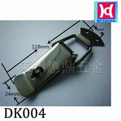 H&D DK004 Spring Loaded Toggle Latch Catch Lock Hasp Metal Silver Tone