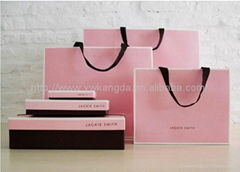 Full color printing paper bags, good quality paper bags with various color