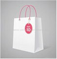 paper bags with twisted handle, cheap paper shopping bags 1