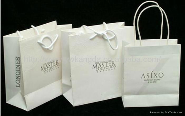 paper bags with twisted handle, cheap paper shopping bags 3