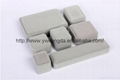 Luxury gray color velvet plastic box for