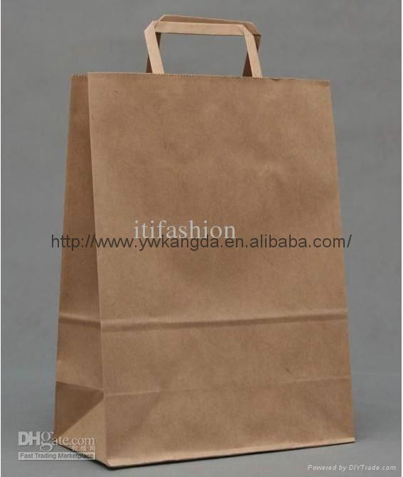 Cheap price brown kraft paper box for shopping   4