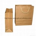 Cheap price brown kraft paper box for shopping  