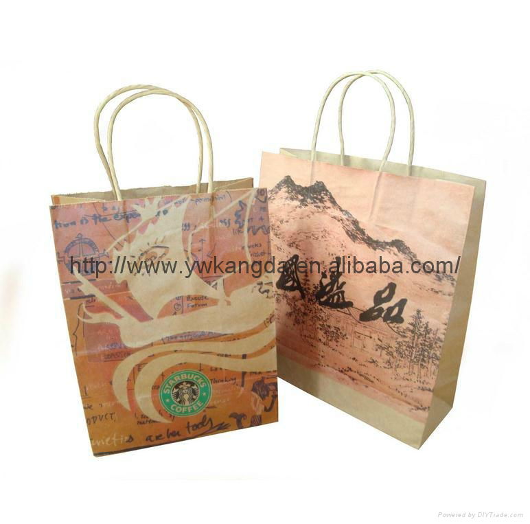 Cheap price brown kraft paper box for shopping   3