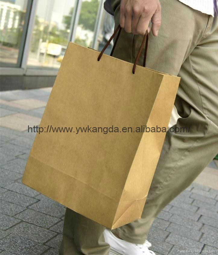 Cheap price brown kraft paper box for shopping   5