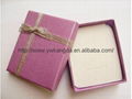 good quality light purple color cardboard paper jewelry box for ring  2