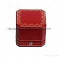 Good quality leatherette plastic box for ring for earring for necklace  4