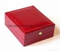 Good quality leatherette plastic box for ring for earring for necklace  2