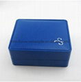 dark blue velvet bracelet box with good