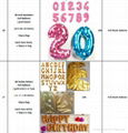 40 inch letters & alphabet & Numbers Foil Mylar Balloons 2