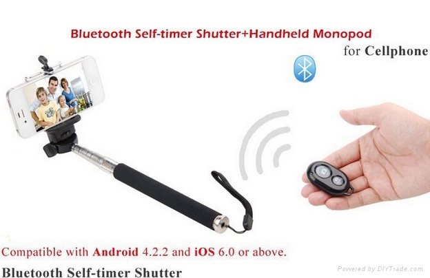 Bluetooth Remote Control Self-Timer Monopod 2