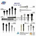 rail fastener screw spike