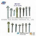 rail fastener screw spike