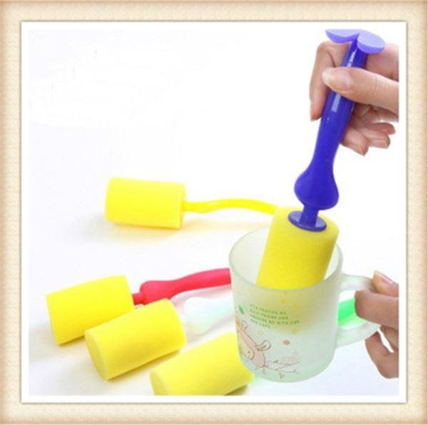 Kitchen Cleaning Tool Sponge Brush For Wineglass Bottle Coffe Tea Glass Cup Mug  3
