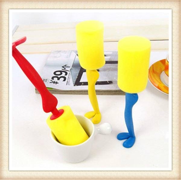 Kitchen Cleaning Tool Sponge Brush For Wineglass Bottle Coffe Tea Glass Cup Mug 