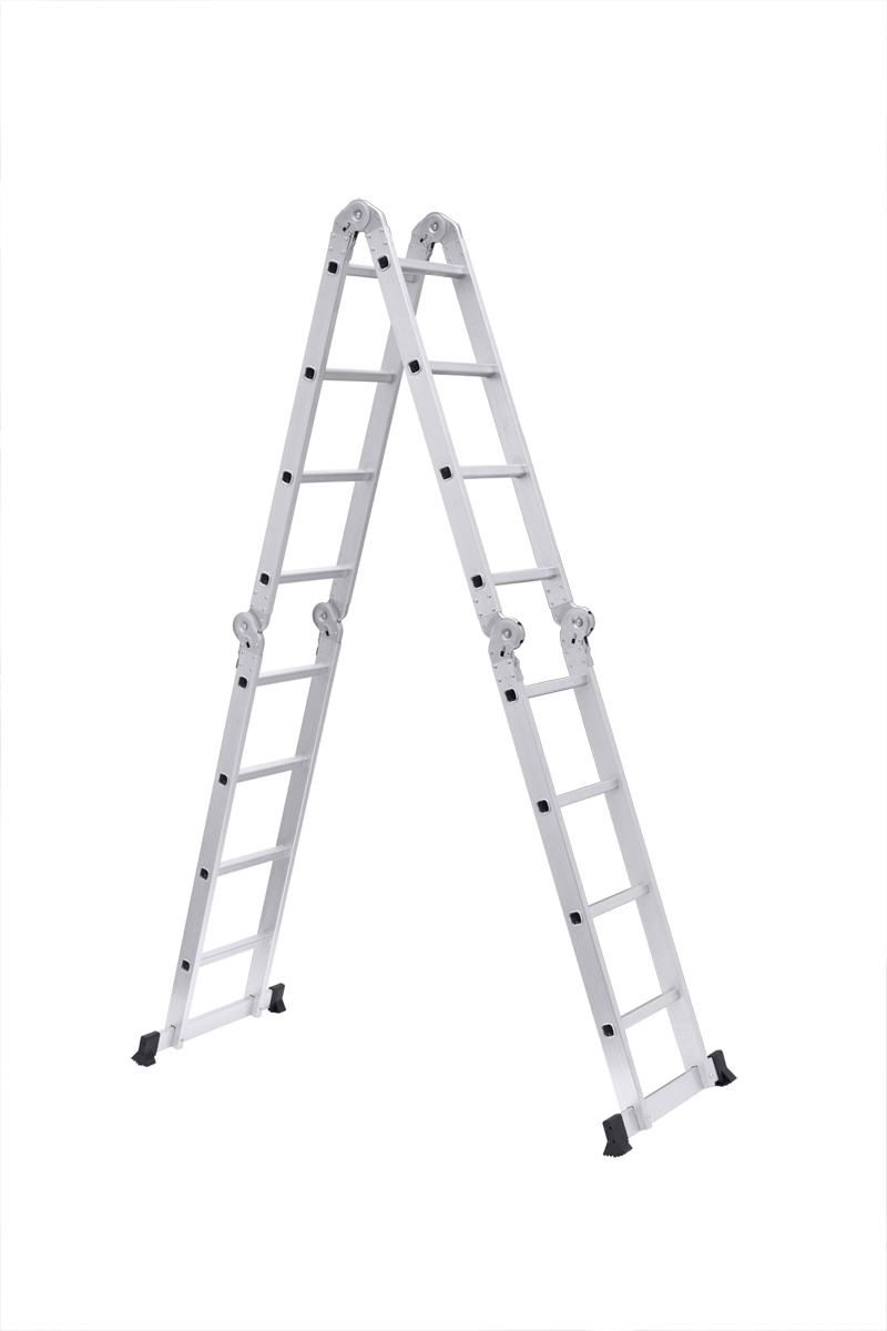 en131 SGS 4*4 4.6M Multi purpose ladder rubber feet for step ladder a frame l