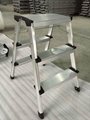 High quality aluminum step ladder double sides ladder