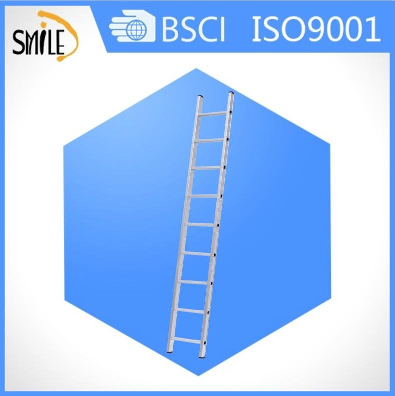  EN131 9 step pole ladder single ladder aluminium single ladder 