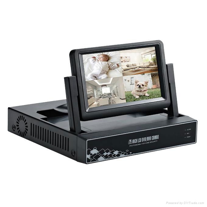 2015 hottest 4 channel USB dvr with 7inch LCD SCREEN