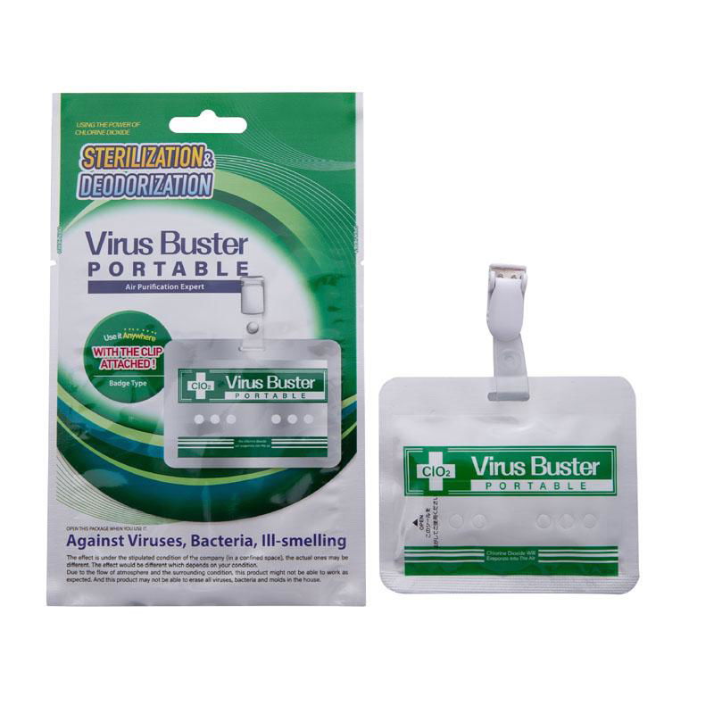 Virus Buster air sterilization card block out sterilization card portable 3