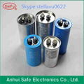 column aluminum case anti explosion CBB65 capacitor