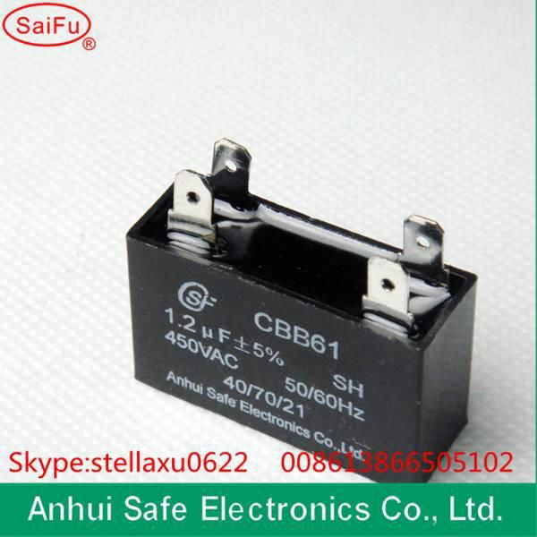 CBB61 capacitors, AC fan motor capacitor, generator capacitor