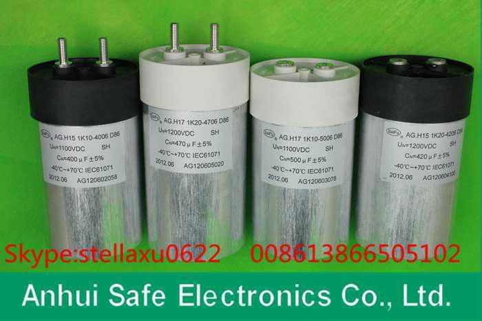 High safe and quality DC-LINK capacitors CE, ROHS, SGS, SASO, CQC and ISO9001