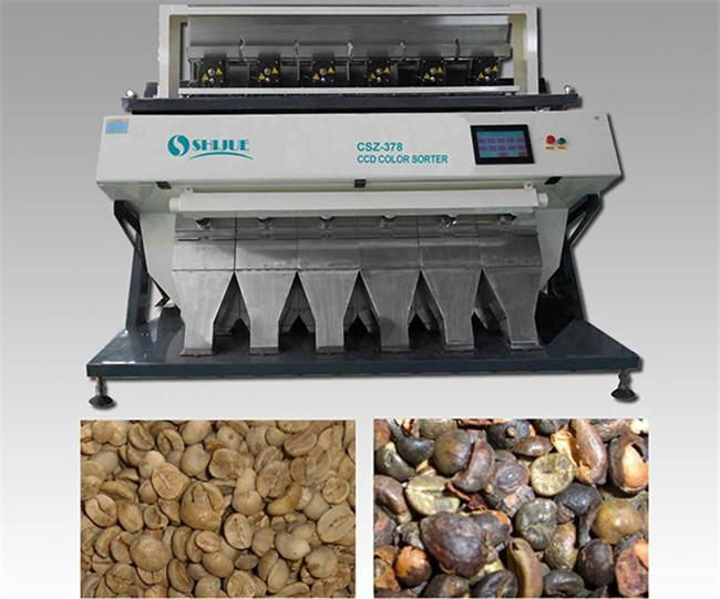 Popular coffee bean color sorter door to door installation