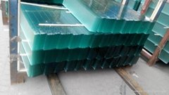 Obscure louver glass dull edges