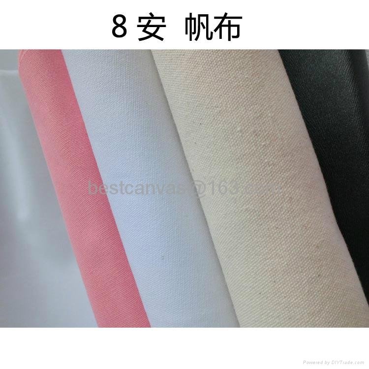 8oz 57" 100 cotton canvas dyed camvas fabric for shoes wholesale