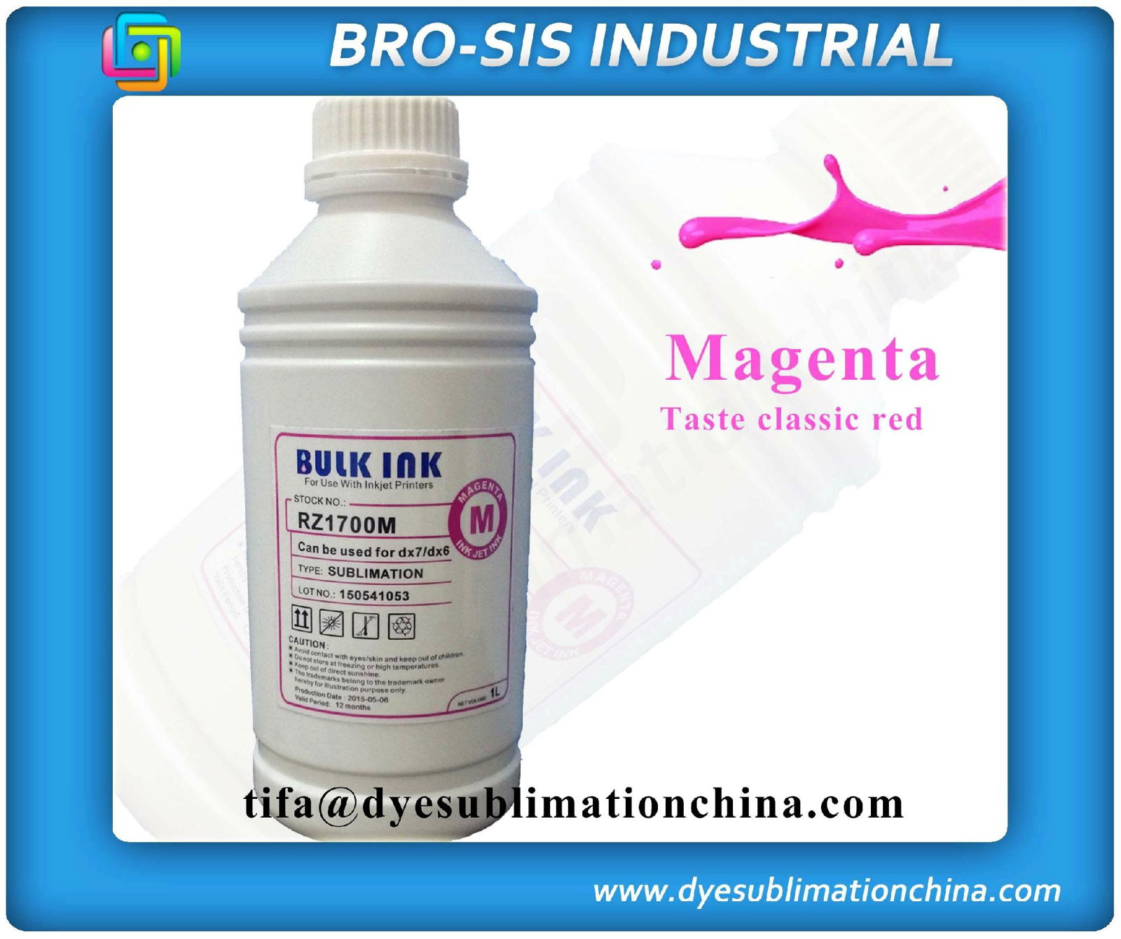 Water based inkjet sublimation ink  2