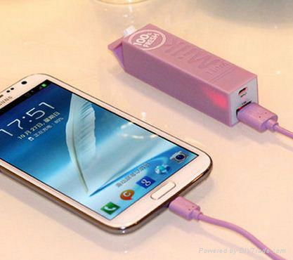 2000mAh Milk Power Bank with 1pcs 18650