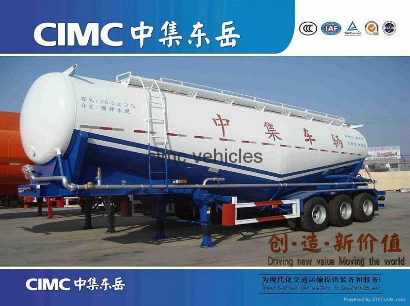 Cimc Manufacture Bulk Cement Semi Trailer