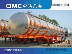 Aluminium fuel tanker semi trailer