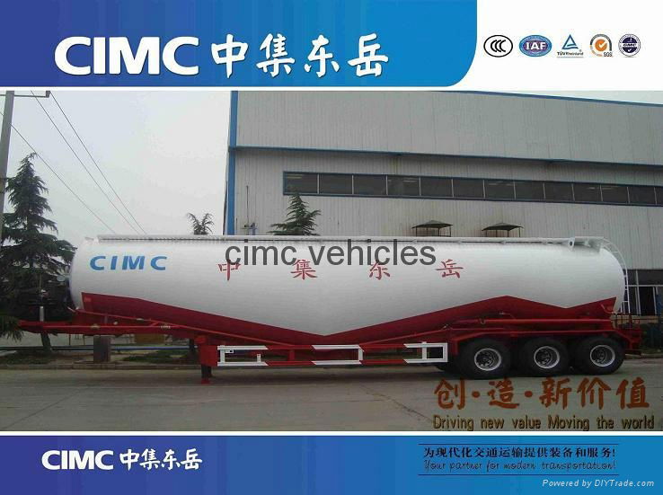 cimc w type bulk cement semi trailer