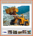 Wheel loader tyre protection chain  1