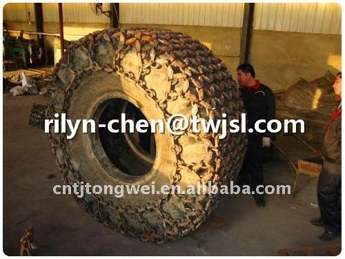Heavy mining tire protection chain  4