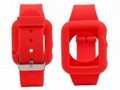 Silicon band with 38mm 42mm protect case for Apple Watch 5