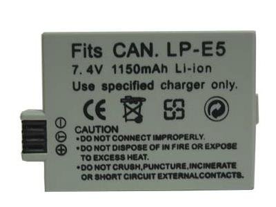 LP-E5/LPE5 Battery for Canon EOS 1000D/450D/500D 4