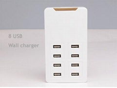 Multi 8 USB Wall charger for mobile