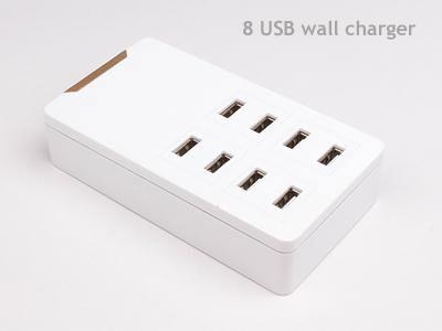 Multi 8 USB Wall charger for mobile phone and tablet pc 2