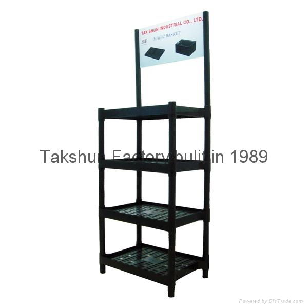 storage rack warehouse rack store rack plastic shelf 3