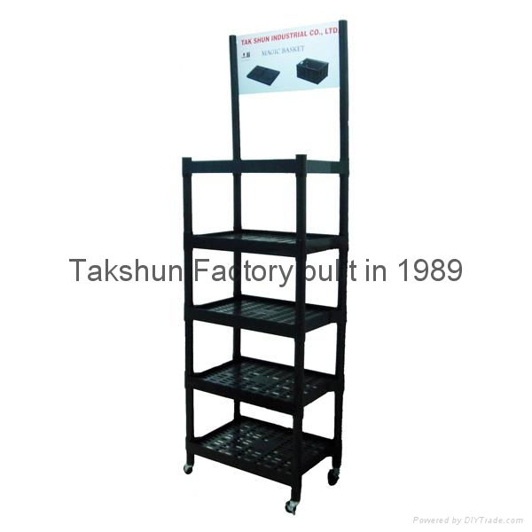 storage rack warehouse rack store rack plastic shelf 5