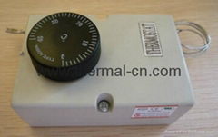 Bulb thermostat for electric household appliance