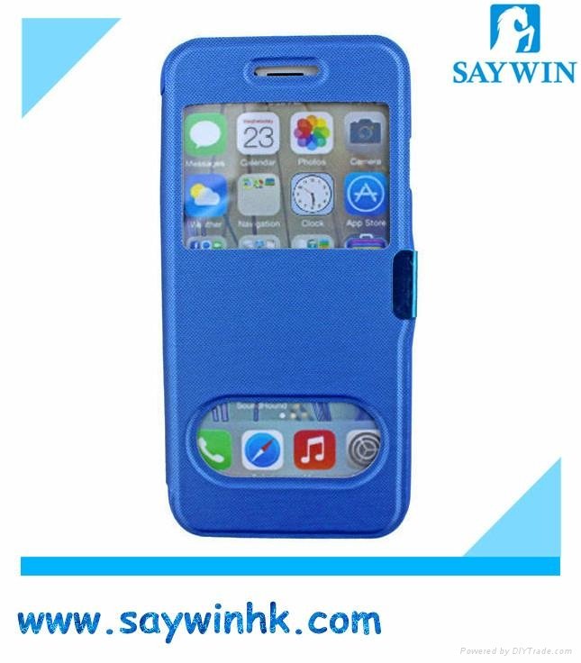 Pure color double window phone case from SAYWIN 3